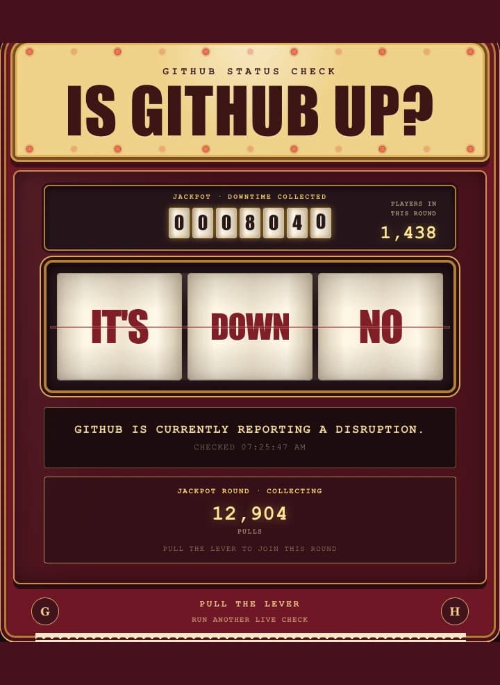 IS GITHUB UP?